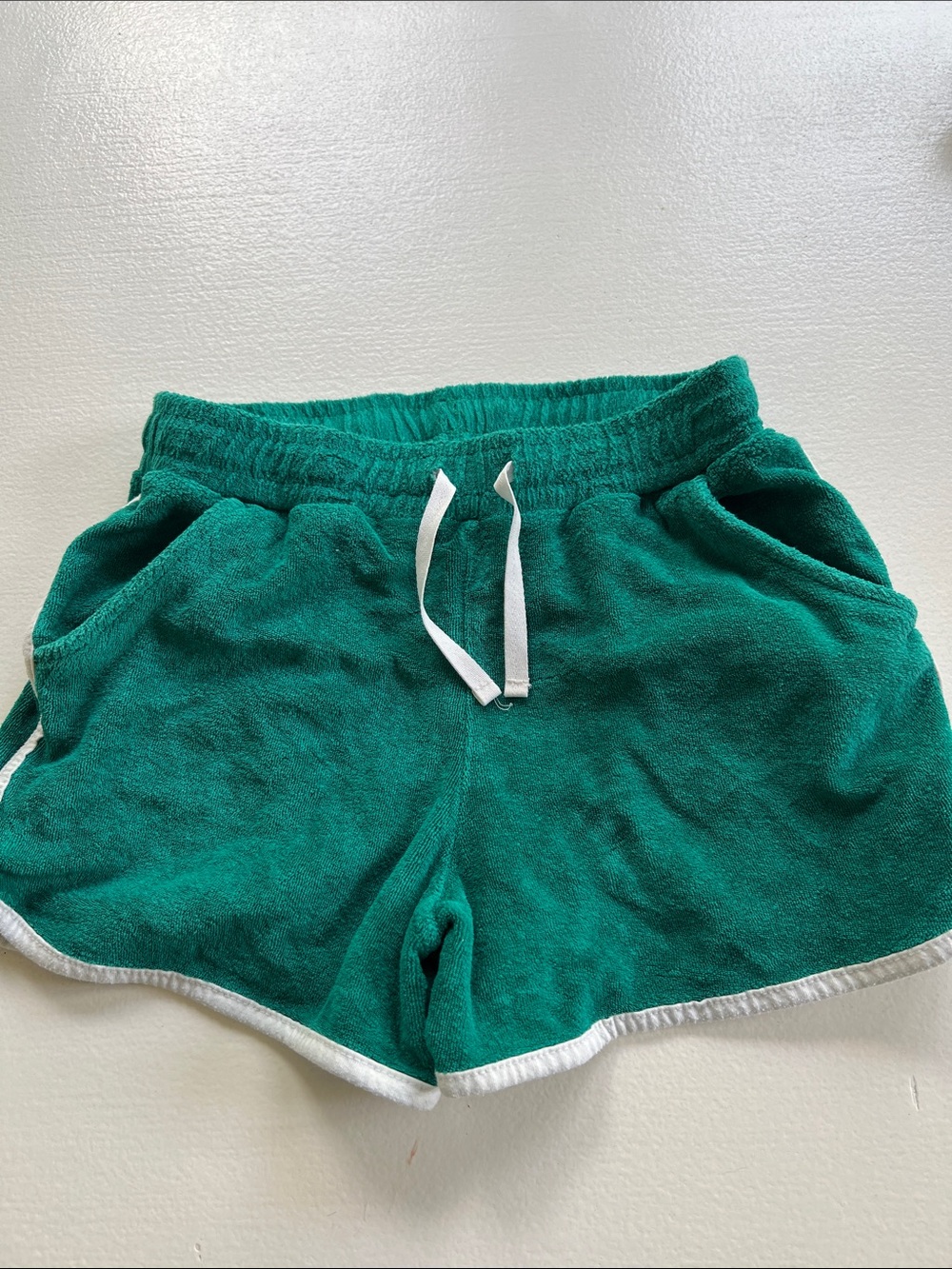 Cat & Jack Teal Terry Drawstring Shorts